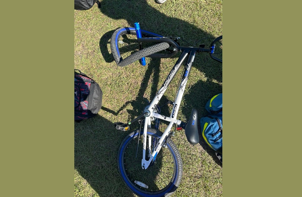 Mother seeks driver of golf cart that hit son on his bike
