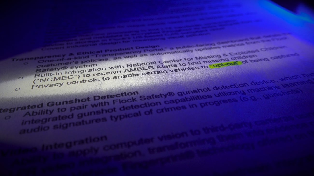 A line reading "Privacy controls to enable certain vehicles to 'opt-out' of being captured"...