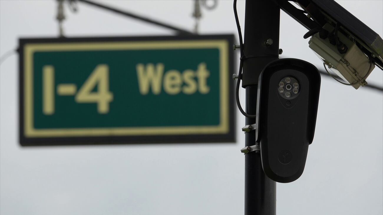 Florida Highway Patrol investigators searched Flock Safety cameras like this one located near...