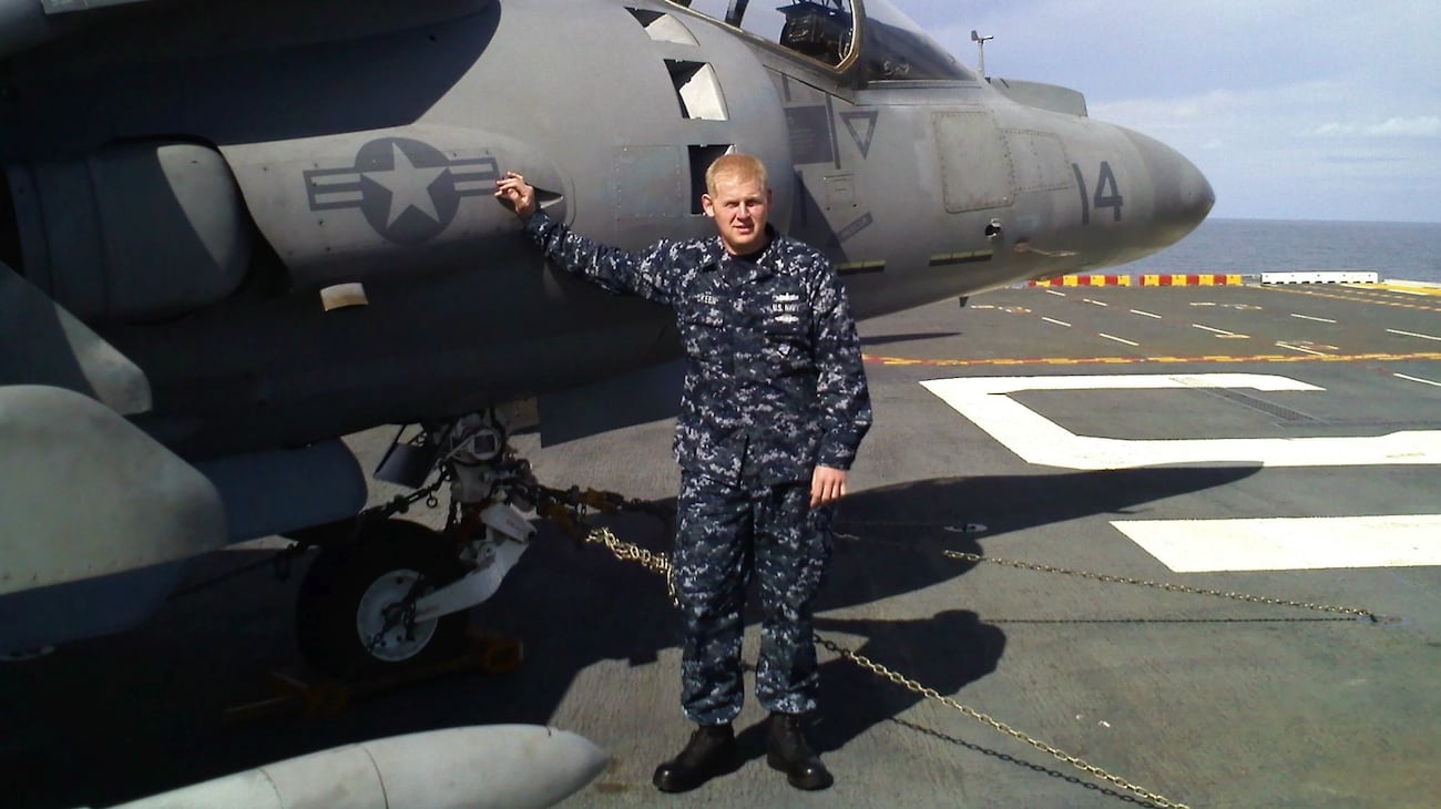 Kyle Skeen during his time with the U.S. Navy