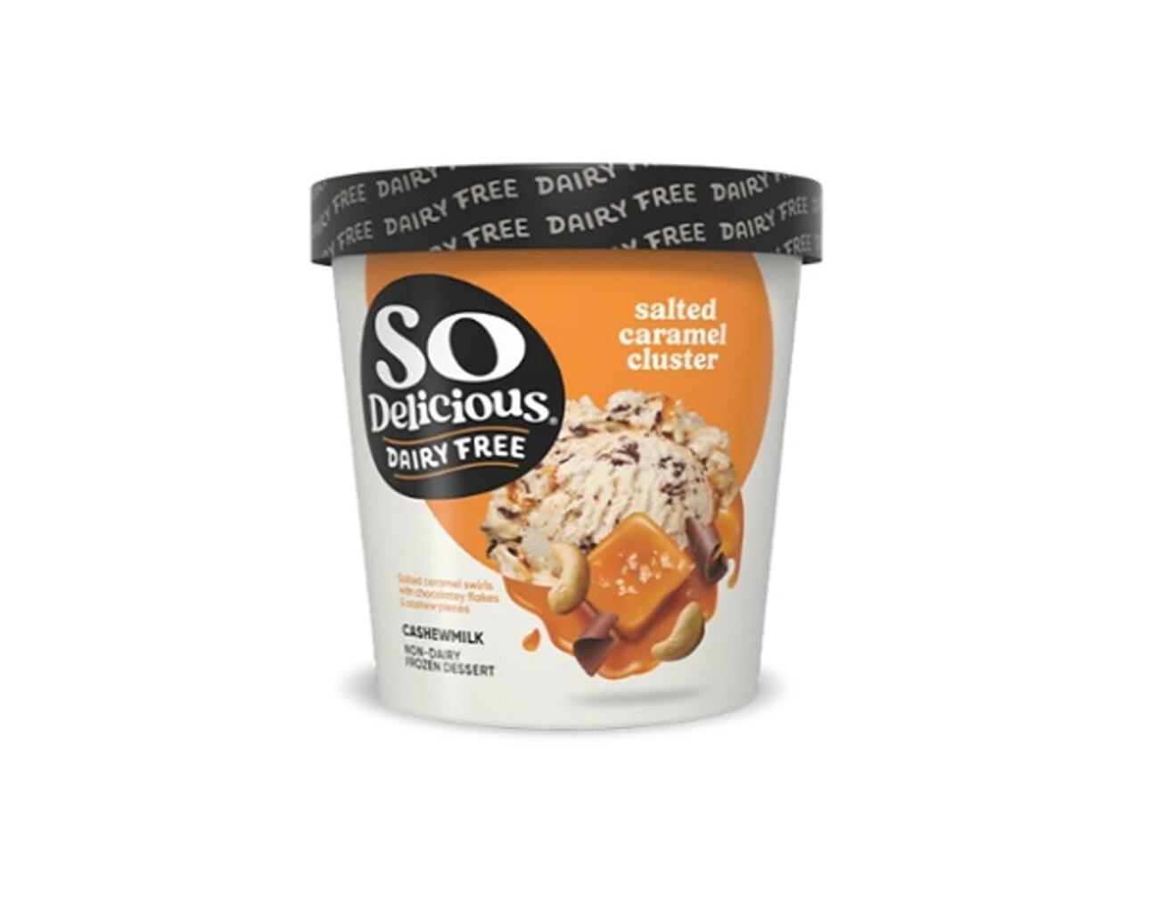 The recall includes pints of So Delicious Dairy Free Salted Caramel Cluster Non-Dairy Frozen...