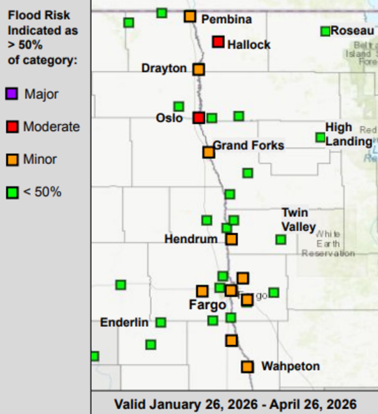 Spring Flood Risk Graph Thinking Spring: The NWS has issued the first Spring Flood Outlook of ...