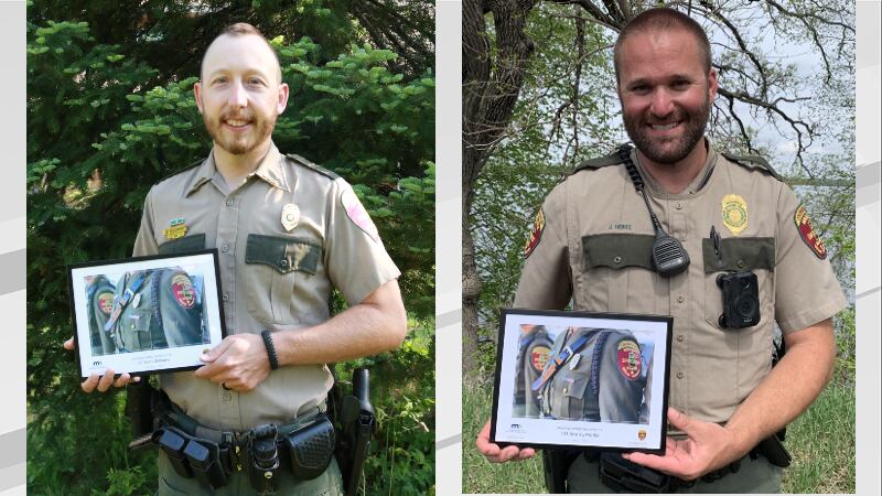 DNR officers recognized for saving two lives