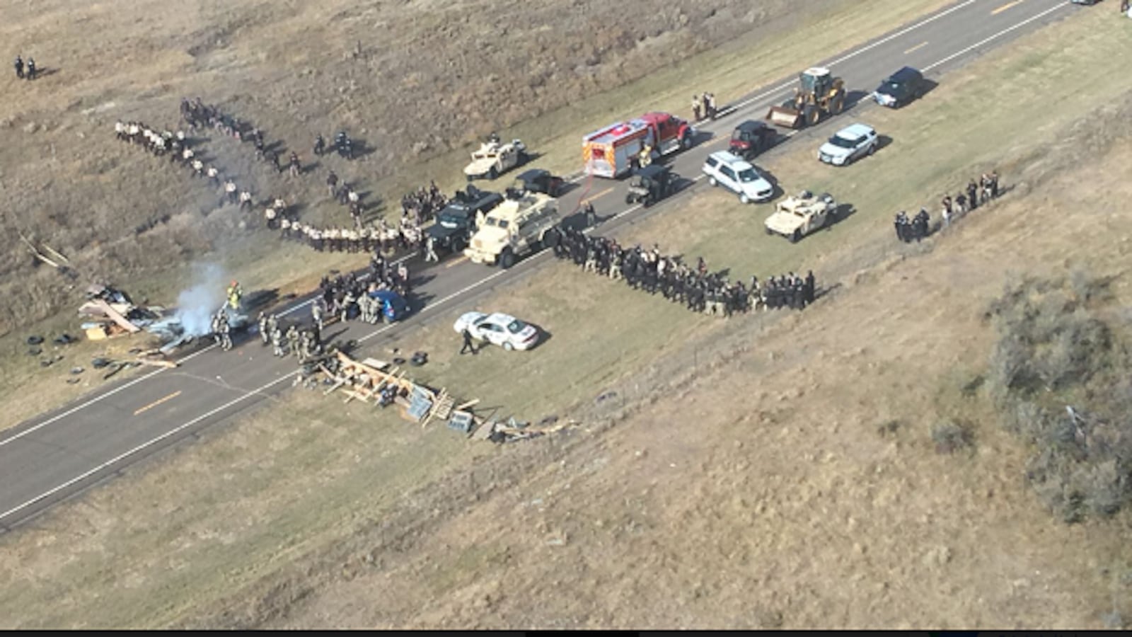 Dapl Completed Highway being reopened after DAPL protests