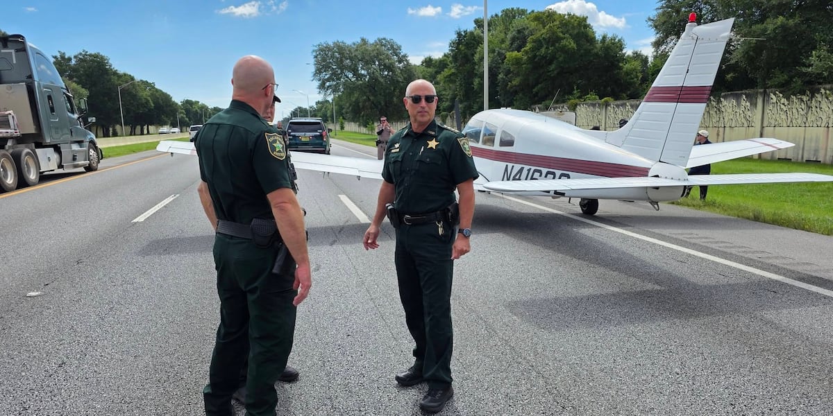 Plane makes emergency landing on Florida interstate
