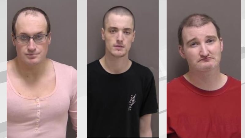 Jeffrey Johnson, Jackson Mulder, and James Caswell were all arrested following a traffic stop...