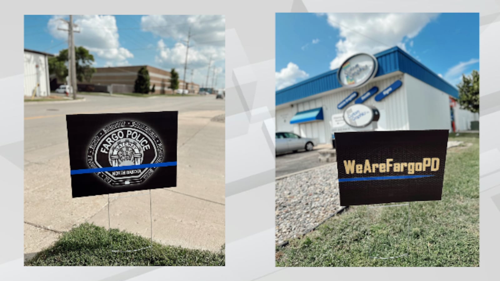 Fargo Pd Graphics Custom Graphics creates yard signs for those wanting to show support ...