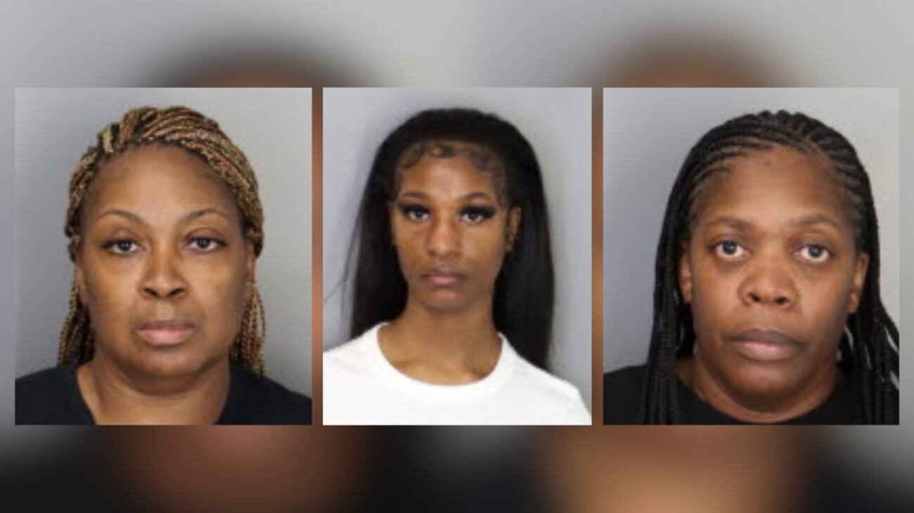 (L-R) Tametria Norry, 49; Amilya Hardin, 21; and Sabrina Powe, 43