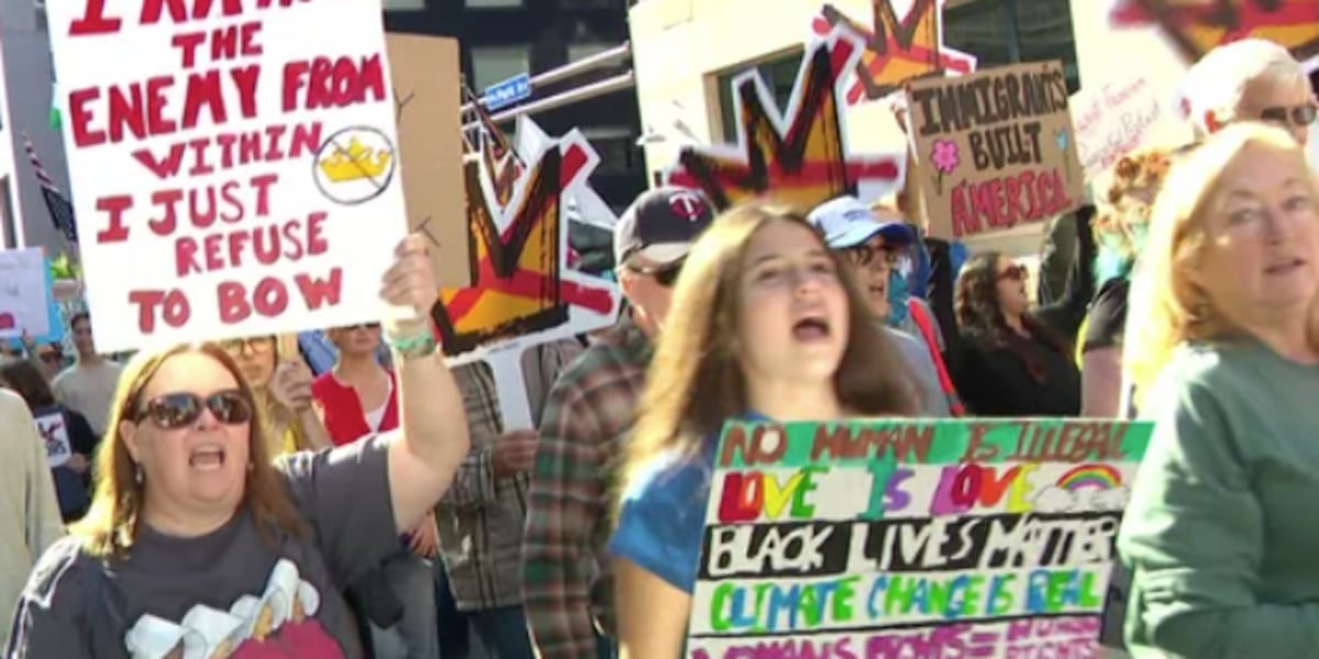 “No Kings” protest draws thousands to Minneapolis, similar protests held across Minnesota “No Kings” protest draws thousands to Minneapolis, similar protests held across Minnesota