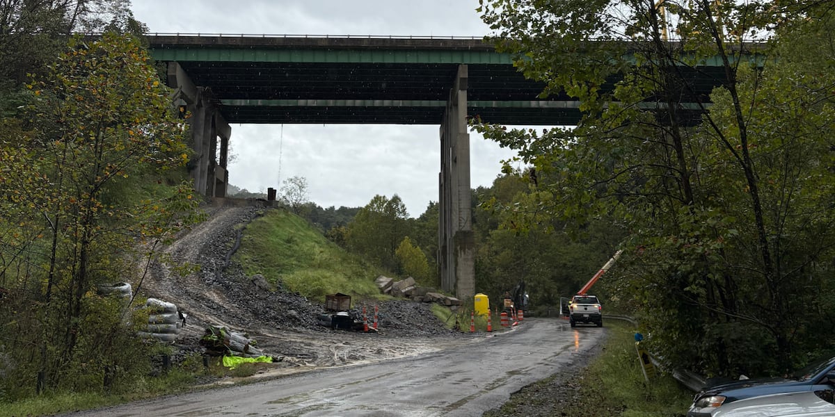 Workers knocked off bridge