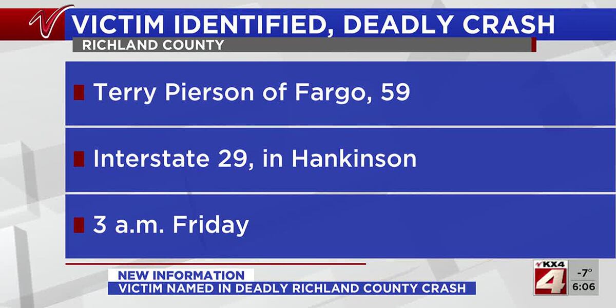 Update: Victim named in deadly Richland County crash