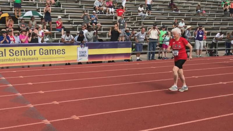 103 year old runner Julia Hurricane Hawkins breaks new record