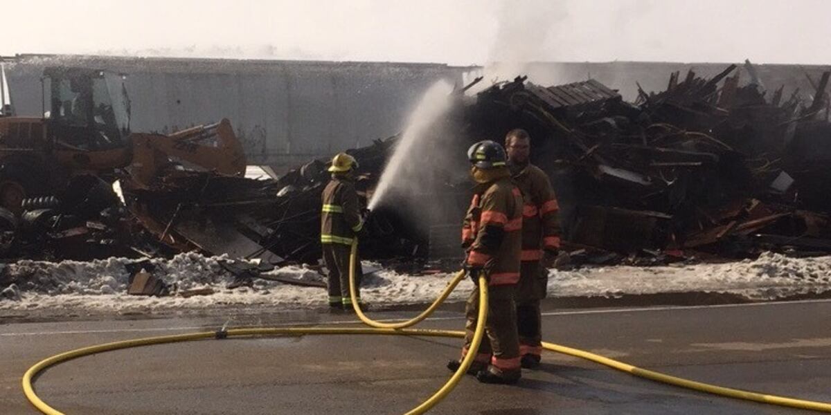 Fire crews respond to storage building fire in Kindred