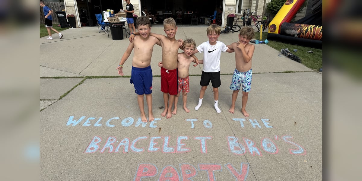 West Fargo “Bracelet Bros” host block party, donate proceeds to charity