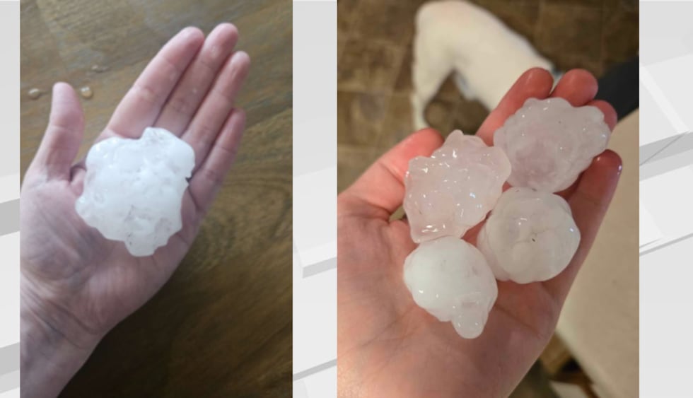 FOTOS: Los espectadores comparten imágenes de granizo de las tormentas severas del lunes