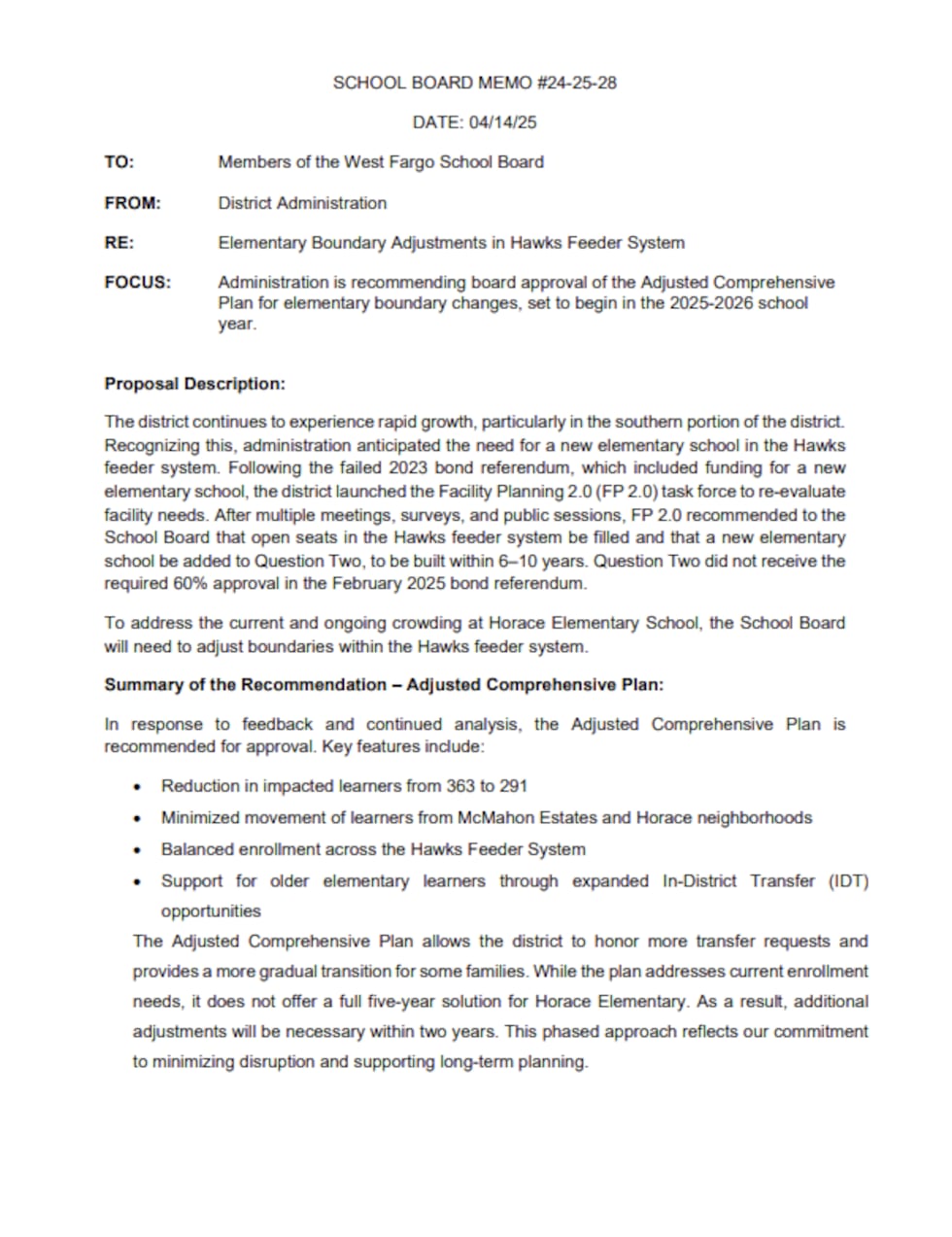 West Fargo announces boundary adjustments