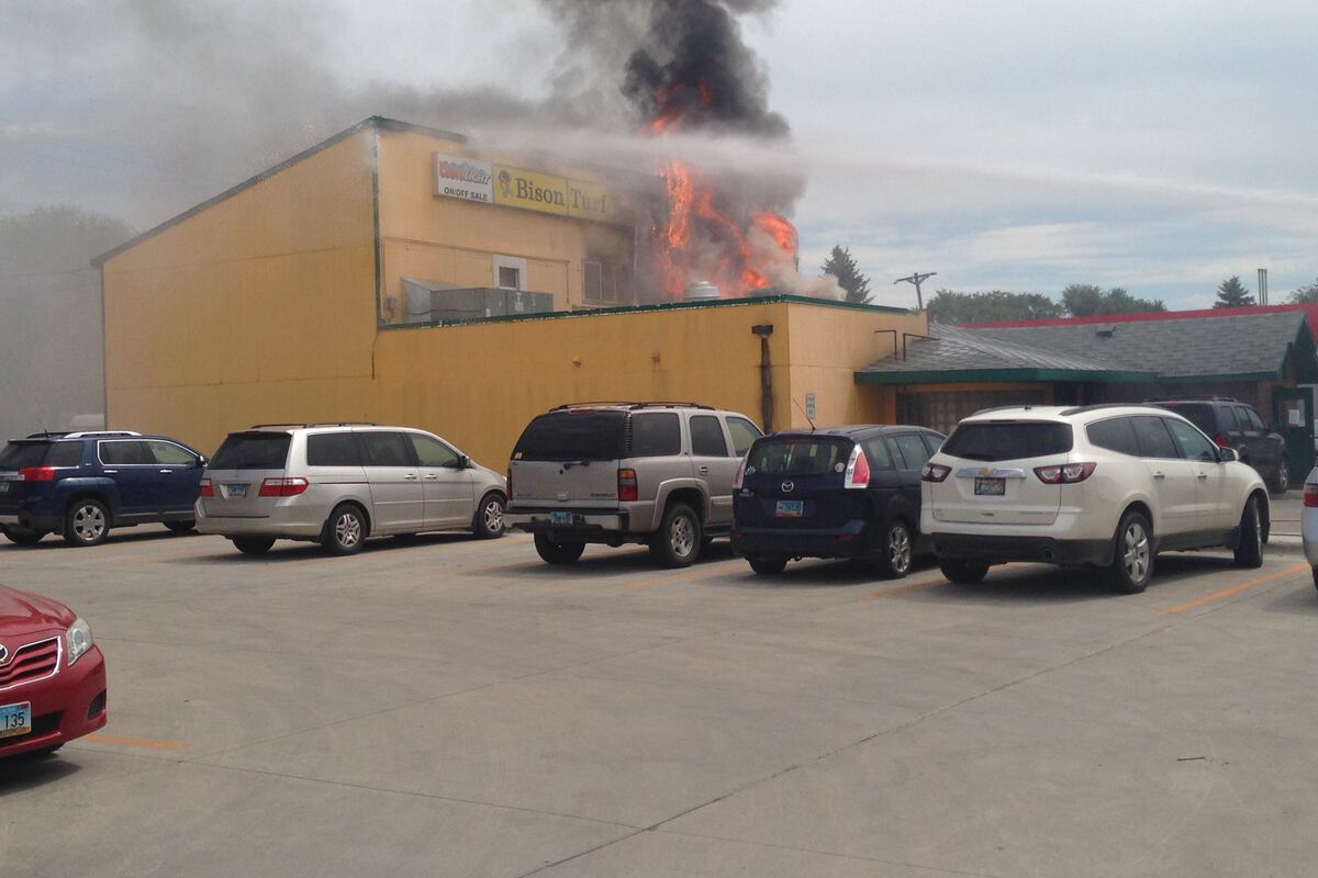 Bison Ridge Fire Fire at the Bison Turf in north Fargo