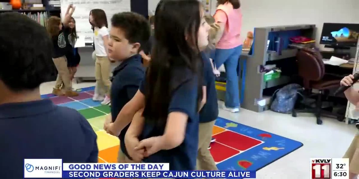 Murid kelas dua menjaga budaya Cajun tetap hidup