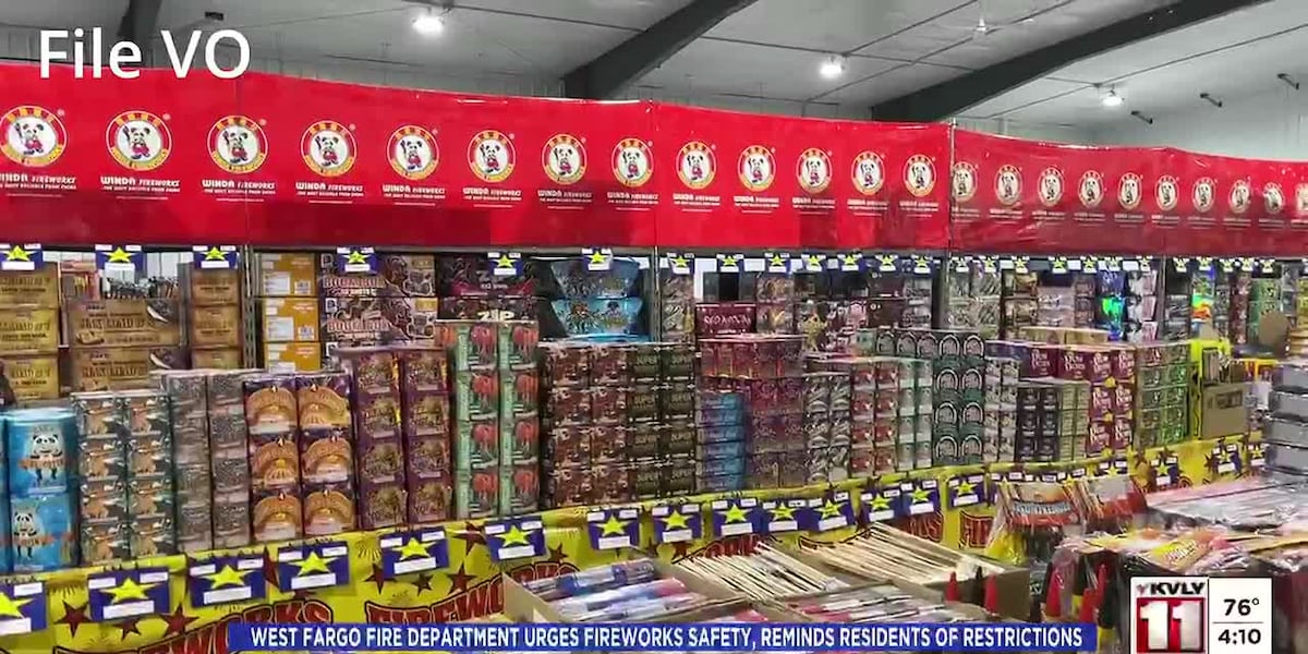 West Fargo Fire Department urges firework safety, reminds residents of restrictions