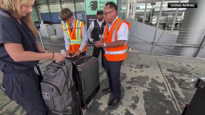 United Airlines has launched a program called "Twilight Bag Drop" that allows some passengers...