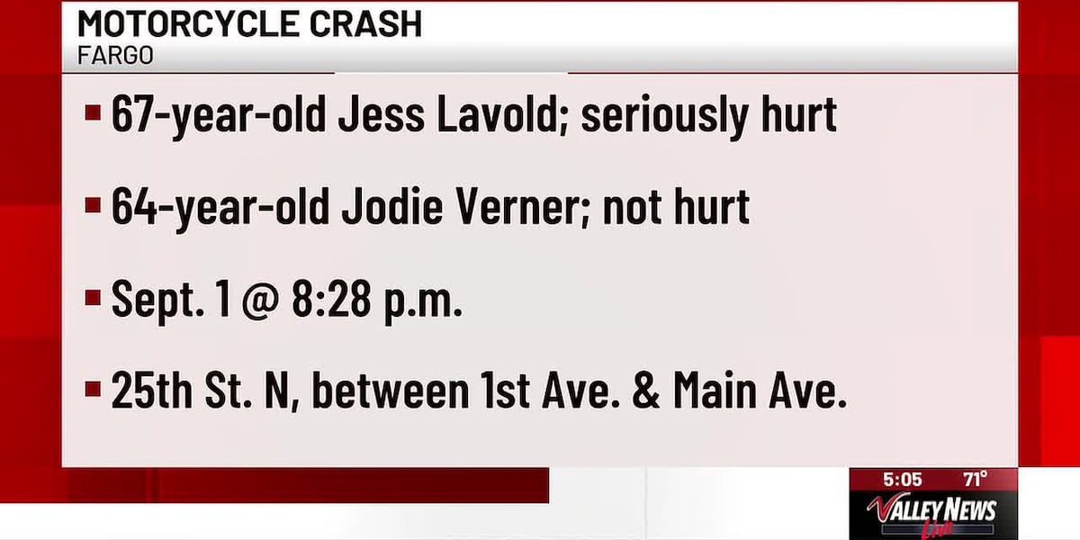 Update: names released in motorcycle crash, one man seriously injured