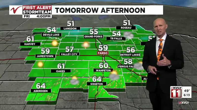 Kvly Valley News Live Weather at 6:00PM Saturday May 27th.