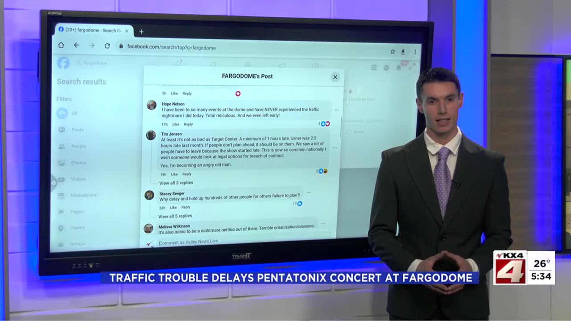 Traffic trouble delays Pentatonix concert at Fargodome